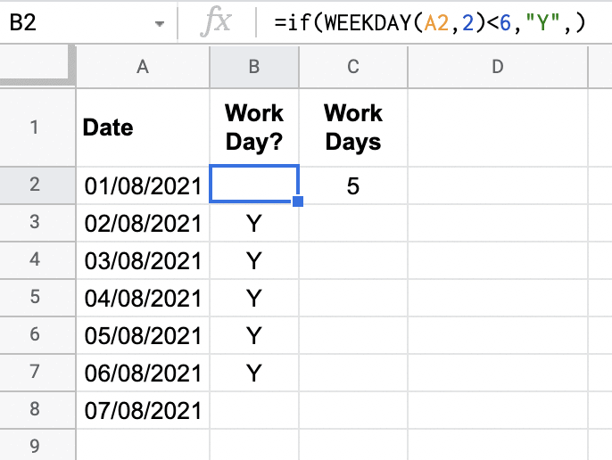 A correct result in our COUNTA and COUNTIF(range, "<>") functions